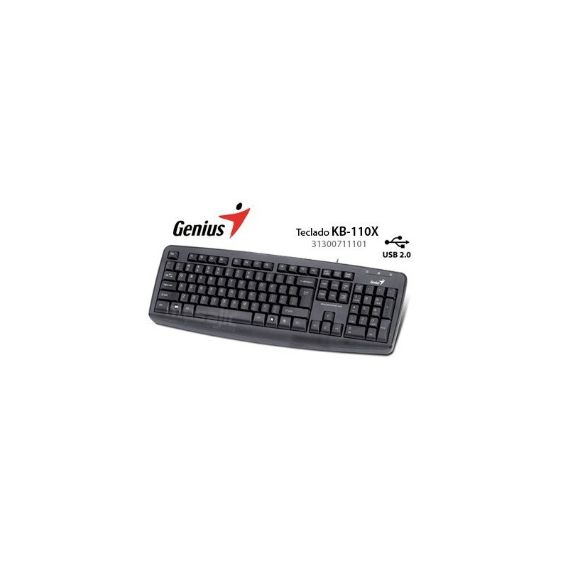 TECLADO GENIUS 110X USB NEGRO