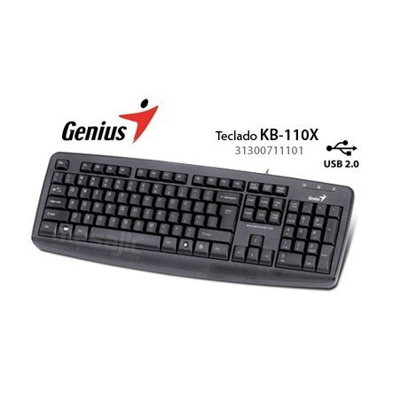 TECLADO GENIUS 110X USB NEGRO