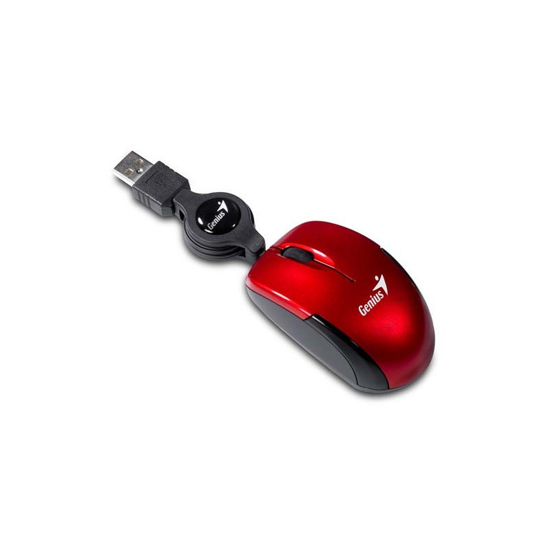 MOUSE GENIUS MICRO TRAVELLER USB RUBY