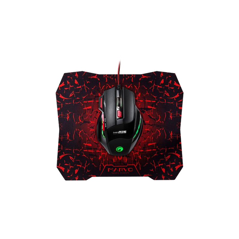 MARVO M309+G1 Wired gaming mouse+mouse pad