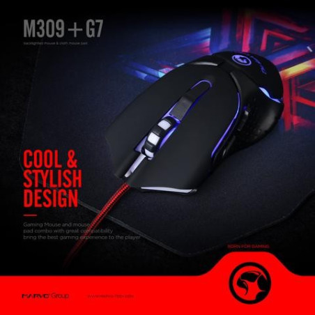 MARVO M315 Wired Gaming Mouse+Mouse pad